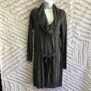 Max Studio Long Sleeve Black Variegated Sweater Dress New With Tags Size Small